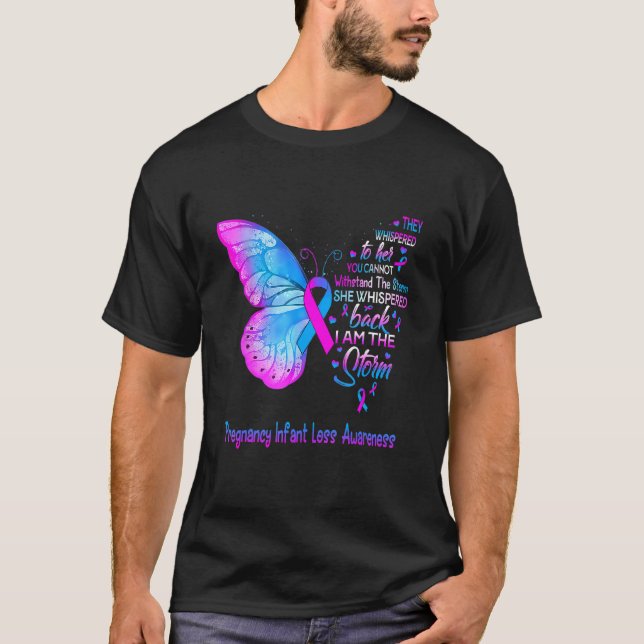 Camiseta Eu Sou A Tempestade Gravidez A Criança Perde Consc (Frente)