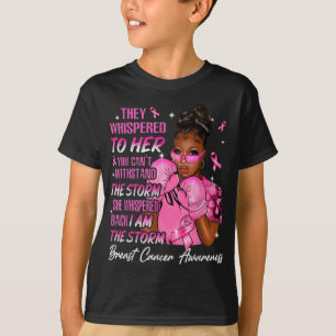 Camiseta Eu Sou A Tempestade Mulher Negra Cancer De Mama Ro