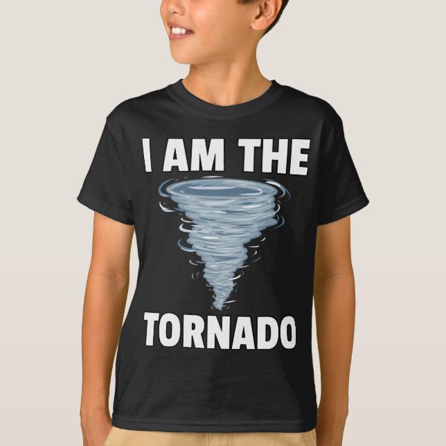 Camiseta Eu Sou A Tempestade Twister Tornado Gift Furricane (Frente)