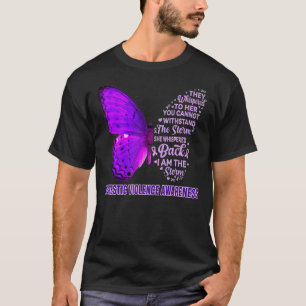 Camiseta Eu sou a tempestade Violência Doméstica Manteiga d