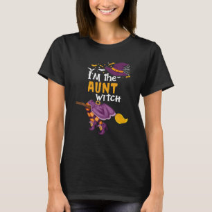 Camiseta Eu sou a tia Bruxa Dia de as Bruxas engraçado de A