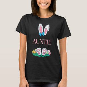 Camiseta Eu sou a tia Bunny Cute Group Correspondendo à fam