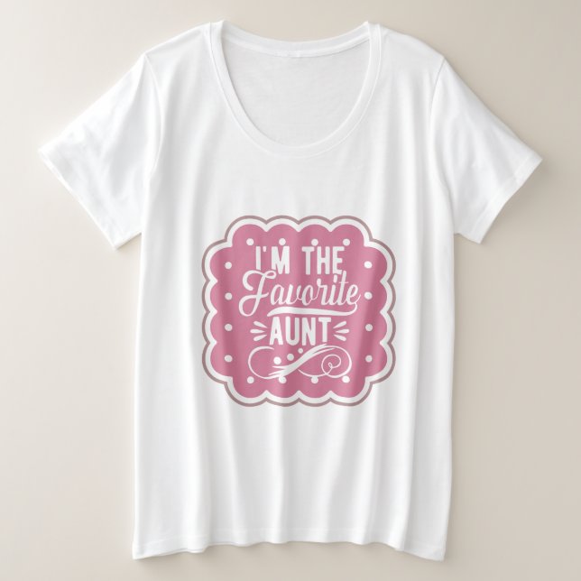 Camiseta Eu sou a tia favorita (Frente do Design)
