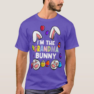 Camiseta Eu sou a vovó Bunny Cute Família Cony Cony Corresp