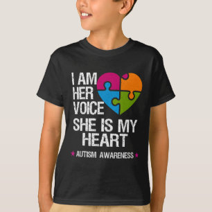 Camiseta Eu Sou A Voz Dela Ela É A Minha Consciência Autist