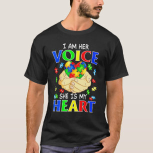 Camiseta Eu Sou A Voz Dela. Ela É Minha Consciência Do Auti