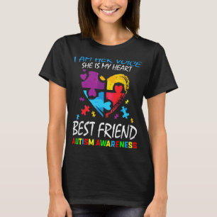 Camiseta Eu Sou A Voz Dela Ela É Minha Melhor Amiga Autismo