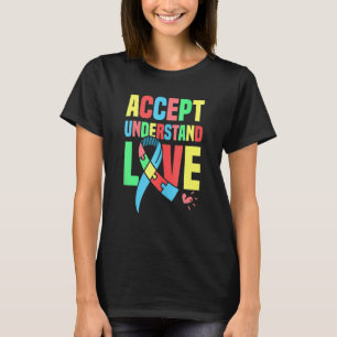 Camiseta Eu Sou A Voz Dele Ele É O Meu Autismo Coração Cons