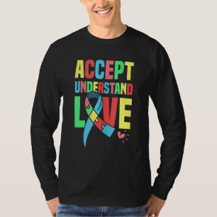 Camiseta Eu Sou A Voz Dele Ele É O Meu Autismo Coração Cons