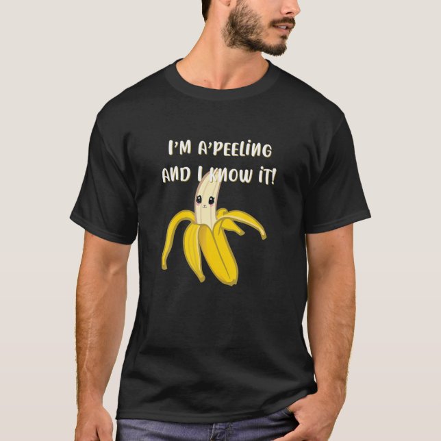 Camiseta Eu sou A'apelogiando e sei que é engraçado Banana  (Frente)