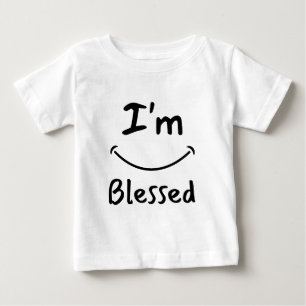 Camiseta Eu sou abençoado sorriso bíblico