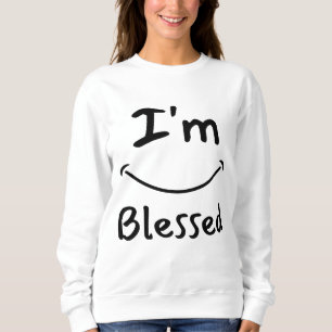 Camiseta Eu sou abençoado sorriso bíblico de mulheres