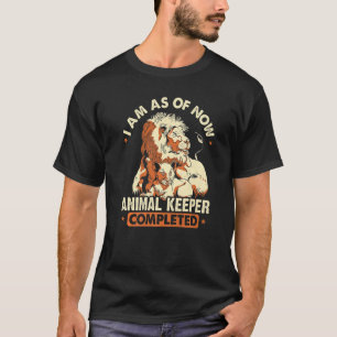 Camiseta Eu Sou Agora Cuidador de Animais Amante de Animais