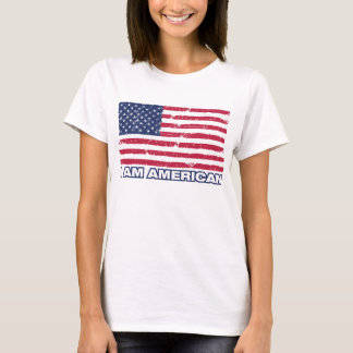 Camiseta Eu sou americano - T das senhoras