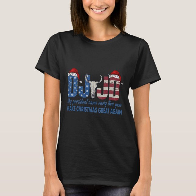 Camiseta Eu sou apenas uma Cara Engraçada Dança Trump 2024  (Frente)
