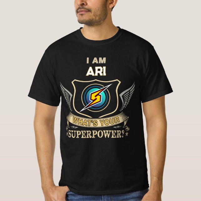 Camiseta Eu Sou ARI Qual É Seu Superpoder (Frente)