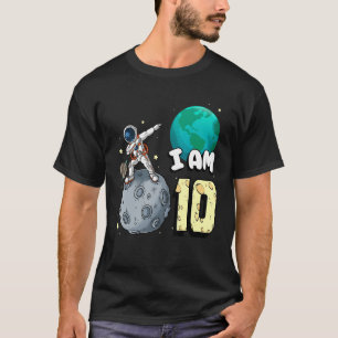 Camiseta Eu Sou Astronauta Espacial de 10 Anos Criança Anda