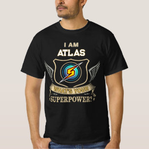 Camiseta Eu Sou ATLAS Qual É Seu Superpoder