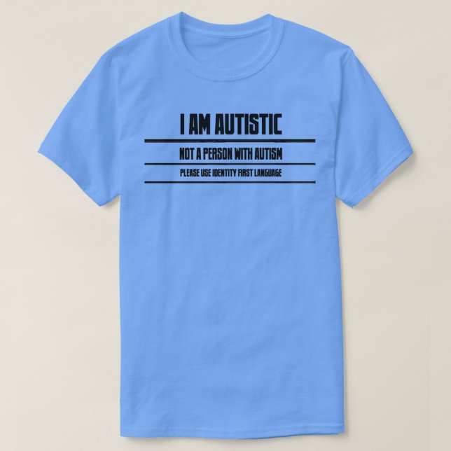 Camiseta Eu Sou Autista (Frente do Design)