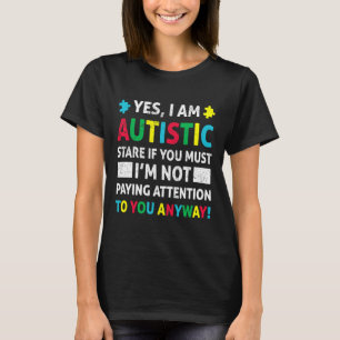 Camiseta Eu Sou Autista Diversão Autismo Consciência Aceita