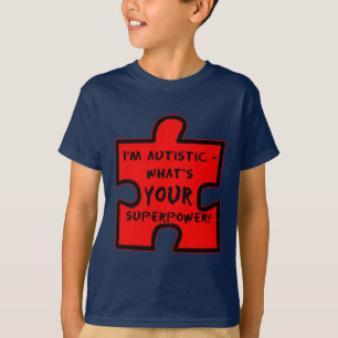 Camiseta Eu sou Autista - Qual é o SEU Superpoder?