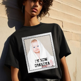 Camiseta EU SOU AVÓ & foto personalizada do neto