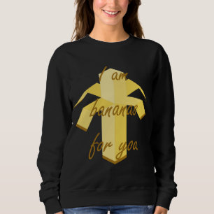 Camiseta Eu sou banana para você design de fruta engraçada