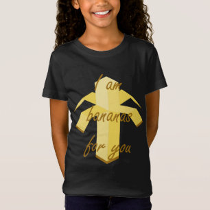 Camiseta Eu sou banana para você design de fruta engraçada