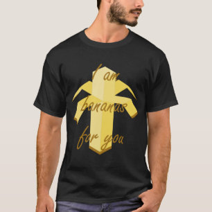 Camiseta Eu sou banana para você design de fruta engraçada 