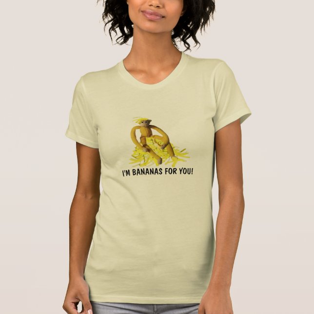 Camiseta Eu sou bananas para você (Frente)