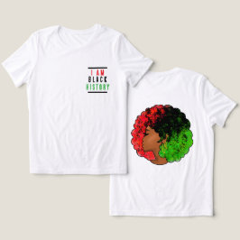 Camiseta Eu sou bandeira pan-africana história negra afro m
