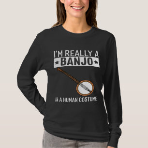 Camiseta Eu Sou Banjo Em Uma Música Humana De Halloween