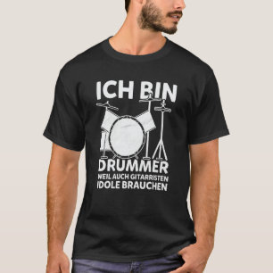 Camiseta Eu sou baterista porque guitarristas também precis