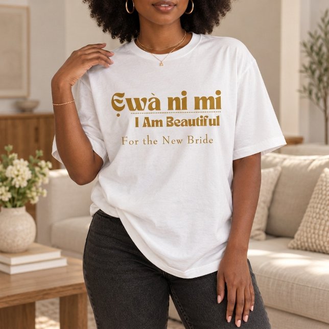 Camiseta Eu Sou Beleza — Presente para Ela (Criador carregado)