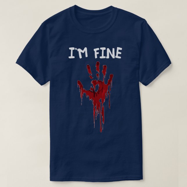 Camiseta Eu Sou Belo Sarcasmo De Mão Sangrenta (Frente do Design)