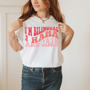 Camiseta Eu Sou Bilíngue Eu Haha E Jaja Engraçado Espanhol