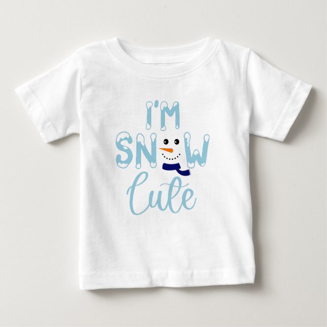 Camiseta Eu sou Boneco de Neve (Frente)