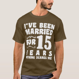 Camiseta Eu Sou Casado Há 15 Anos Aniversário de Casamento