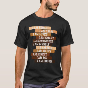 Camiseta Eu Sou Celebre o Mês da História Negra Melanina Pr