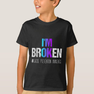 Camiseta Eu sou Chá e Fita Púrpura Suicida Preventi