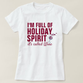 Camiseta Eu sou CHEIO de ESPÍRITO DE FÉRIAS. É chamado de V