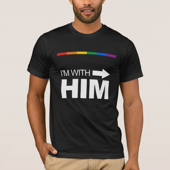 Camiseta Eu sou com ele (direito) - .png (Frente)
