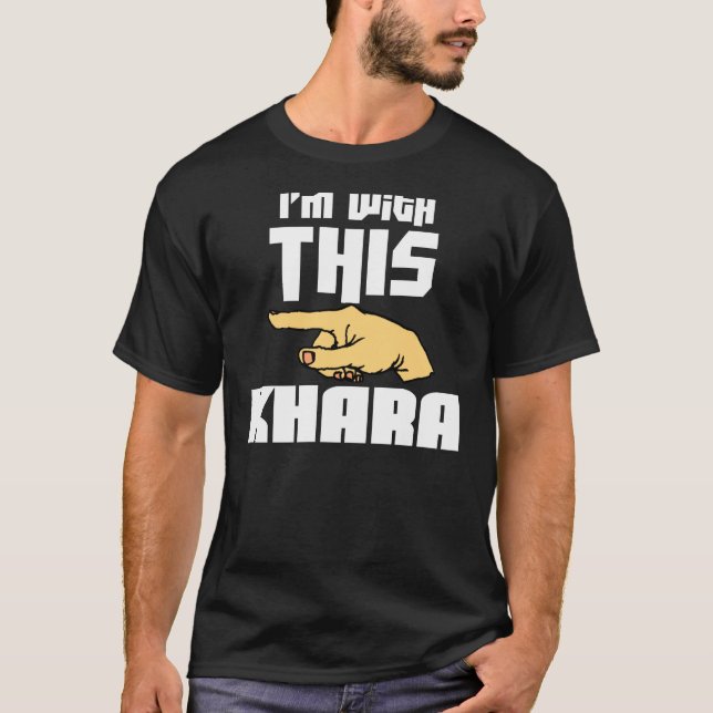 Camiseta Eu sou com este Khara (Frente)