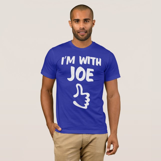 Camiseta Eu sou com Joe - Lapis (Frente Completa)
