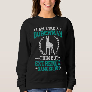 Camiseta Eu Sou Como Um Dobermann Magro Mas Extremamente Pe
