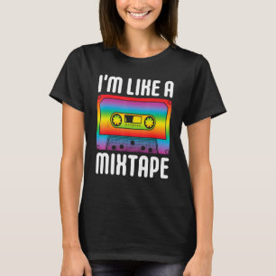 Camiseta EU SOU COMO UM MIXTAPE Rainbow LGBT Orgulho gay Mo
