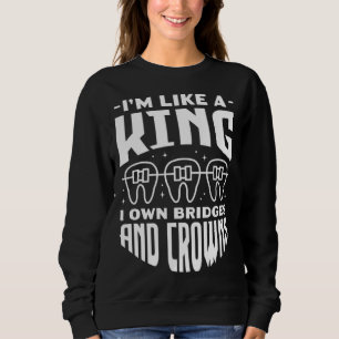 Camiseta Eu Sou Como Um Rei Eu Possuo Pontes E Coroas Denti