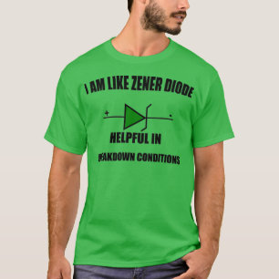 CAMISETA EU SOU COMO ZENER DIODE CONDIÇÕES DE DESAGREGAÇÃO