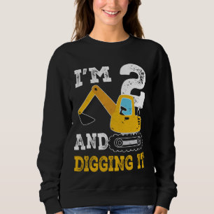 Camiseta Eu sou Const de Escavador de Menino de Aniversário