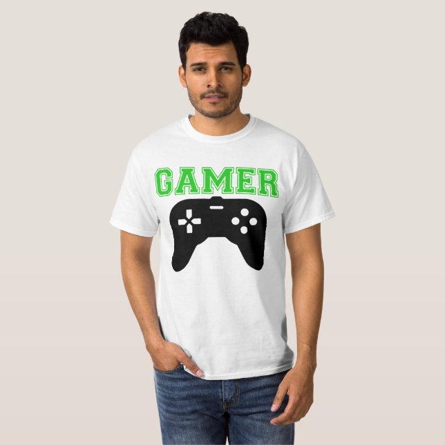 Camiseta Eu sou controlador do gamer (Frente Completa)